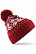 Classic Red/White Fair Isle Snowstar® Beanie