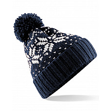 French Navy/White Fair Isle Snowstar® Beanie