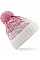 Dusky Pink/off White Ombré Beanie