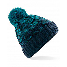 Teal/French Navy Ombré Beanie