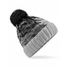 Black/Light Grey Ombré Beanie