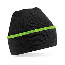 Black/Lime Green Teamwear Beanie