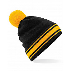 Black/Gold Stadium Beanie