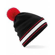 Black/Classic Red/White Stadium Beanie