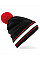 Black/Classic Red/White Stadium Beanie