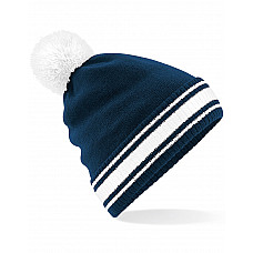 French Navy/White Stadium Beanie