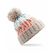 Milkshake Mix Corkscrew Pom Pom Beanie