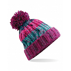 Winter Berries Corkscrew Pom Pom Beanie