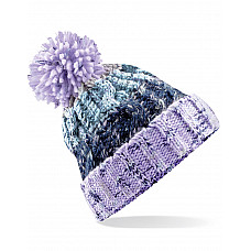 Lavender Fizz Corkscrew Pom Pom Beanie