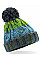 Electric Grey Junior Corkscrew Pom Pom Beanie