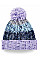 Lavender Fizz Junior Corkscrew Pom Pom Beanie