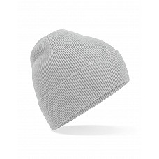 Light Grey Organic Cotton Fine Knit Beanie