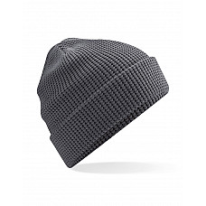 Graphite Organic Cotton Waffle Beanie