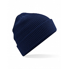 Oxford Navy Organic Cotton Waffle Beanie