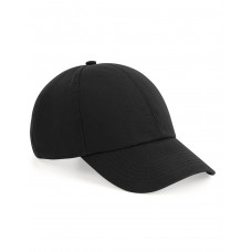 Black Organic Cotton 6 Panel Cap