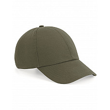 Olive Green Organic Cotton 6 Panel Cap