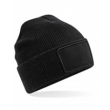 Black Removable Patch Thinsuate™ Beanie