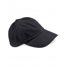 Black Low Profile Heavy Brushed Cotton Cap