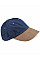 French Navy/ Taupe Low Profile Heavy Brushed Cotton Cap