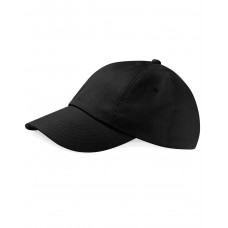 Black Low Profile Heavy Cotton Drill Cap