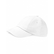 White Low Profile Heavy Cotton Drill Cap