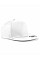 White 5 panel Snapback Rapper Cap