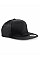 Black 5 panel Snapback Rapper Cap