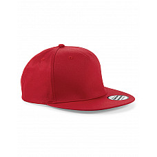 Classic Red 5 panel Snapback Rapper Cap