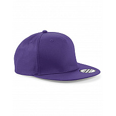 Purple 5 panel Snapback Rapper Cap