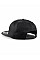 Black 5 panel Snapback Rapper Cap