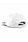 White 5 panel Snapback Rapper Cap