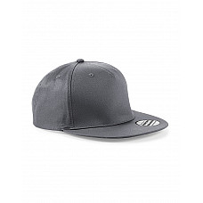 Graphite 5 panel Snapback Rapper Cap