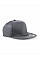 Graphite 5 panel Snapback Rapper Cap