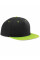 Black/Lime Green 5 Panel Contrast Snapback