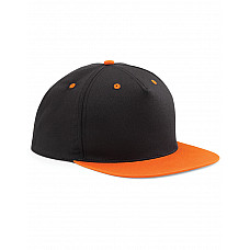 Black/Orange 5 Panel Contrast Snapback