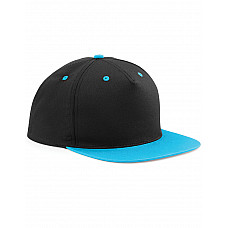 Black/ Surf Blue 5 Panel Contrast Snapback