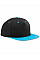 Black/ Surf Blue 5 Panel Contrast Snapback