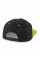 Black/Lime Green 5 Panel Contrast Snapback