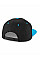 Black/ Surf Blue 5 Panel Contrast Snapback