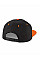 Black/Orange 5 Panel Contrast Snapback