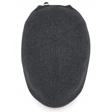 Charcoal Marl Melton Wool Ivy Cap