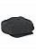 Charcoal Marl Melton Wool Baker Boy Cap