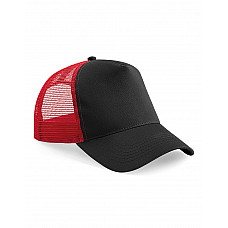 Black/Classic Red Snapback Trucker