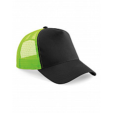 Black/Lime Green Snapback Trucker