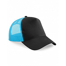 Black/ Surf Blue Snapback Trucker