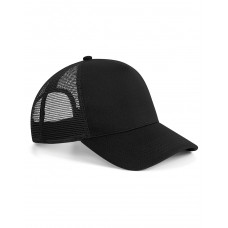 Black Microknit Snapback Trucker