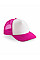 Fuchsia/White Junior Vintage Snapback Trucker