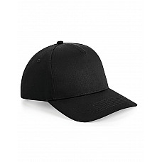 Black Urbanwear 5 Panel Snapback