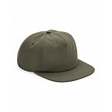 Olive Organic Cotton Unstructured 5 Panel Cap