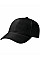 Black Pro-Style Heavy Brushed Cotton Cap